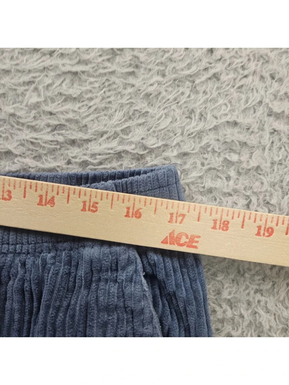 T&C Surf Designs Corduroy Shorts Men 34x7 Blue Cotton Beach Retro Yin & Yang